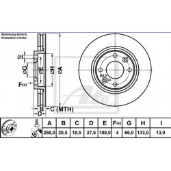 Dischi freno Peugeot 206 -...